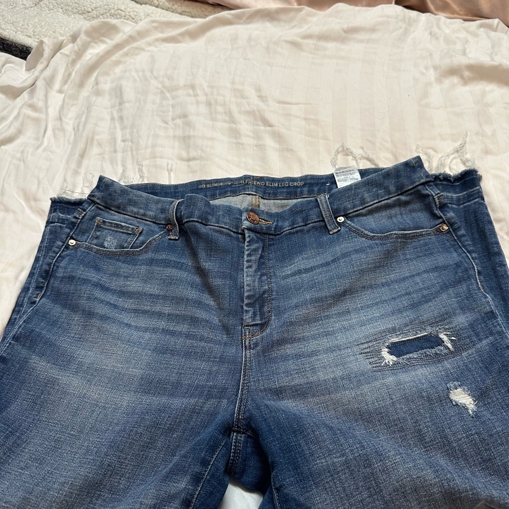 Chico's Blue Boyfriend Jeans Relaxed Fit